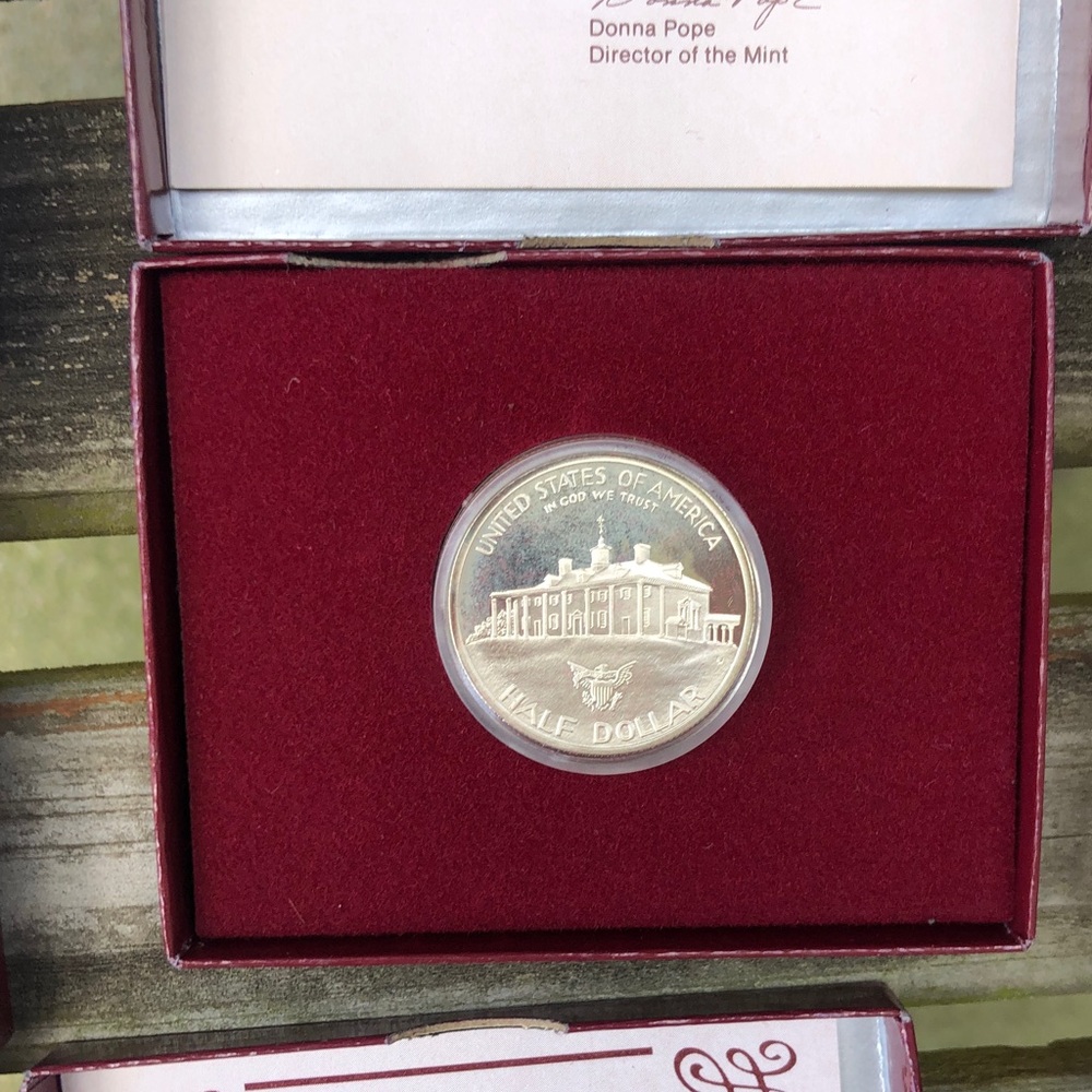 90% silver Washington commemorative half dollars 10 coins - Picture 11 of 15